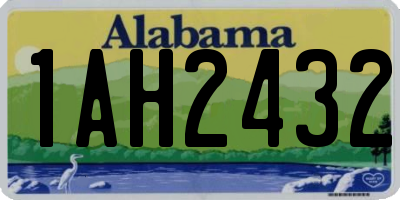 AL license plate 1AH2432
