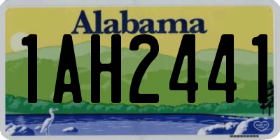 AL license plate 1AH2441