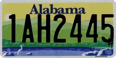 AL license plate 1AH2445