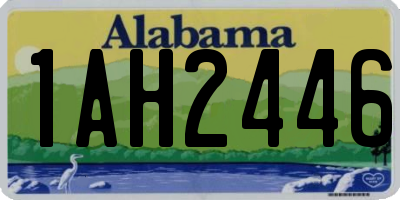 AL license plate 1AH2446