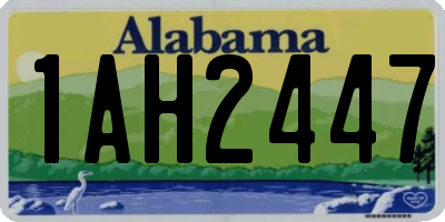 AL license plate 1AH2447