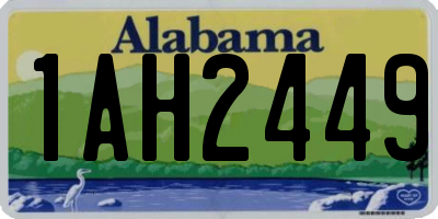 AL license plate 1AH2449