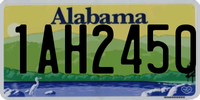 AL license plate 1AH2450