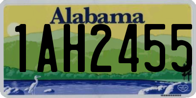 AL license plate 1AH2455