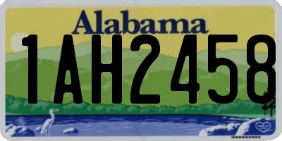 AL license plate 1AH2458