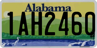 AL license plate 1AH2460