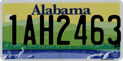 AL license plate 1AH2463