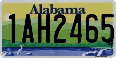 AL license plate 1AH2465