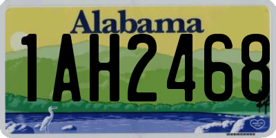 AL license plate 1AH2468