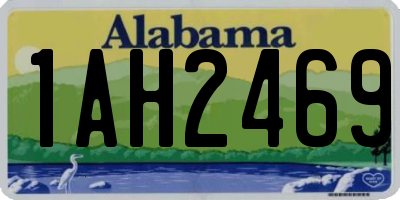 AL license plate 1AH2469