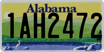 AL license plate 1AH2472