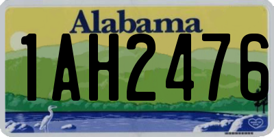 AL license plate 1AH2476