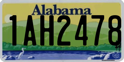 AL license plate 1AH2478
