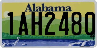 AL license plate 1AH2480