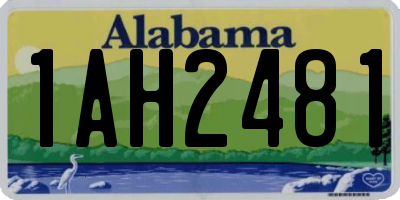 AL license plate 1AH2481