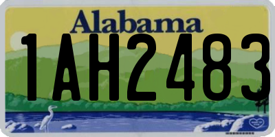 AL license plate 1AH2483