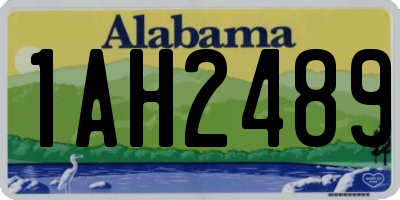AL license plate 1AH2489