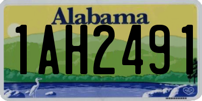 AL license plate 1AH2491