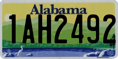 AL license plate 1AH2492
