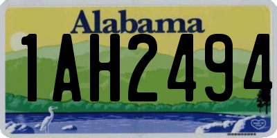 AL license plate 1AH2494