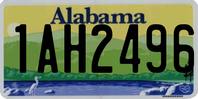 AL license plate 1AH2496