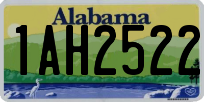AL license plate 1AH2522