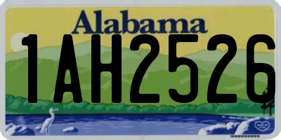 AL license plate 1AH2526