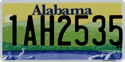 AL license plate 1AH2535