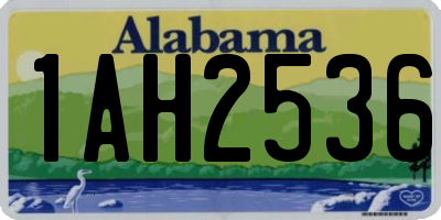 AL license plate 1AH2536