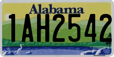 AL license plate 1AH2542