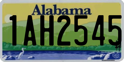 AL license plate 1AH2545
