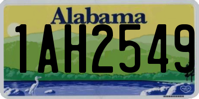AL license plate 1AH2549
