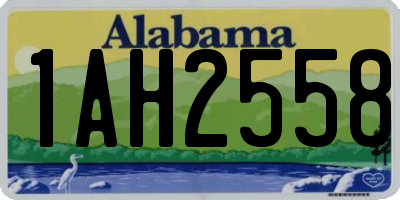 AL license plate 1AH2558