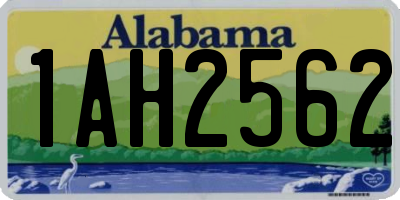 AL license plate 1AH2562