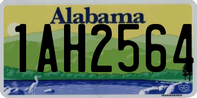 AL license plate 1AH2564