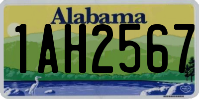 AL license plate 1AH2567