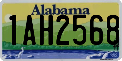 AL license plate 1AH2568