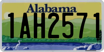 AL license plate 1AH2571
