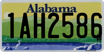 AL license plate 1AH2586