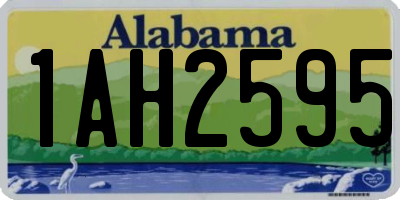 AL license plate 1AH2595