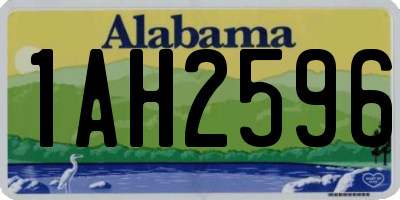 AL license plate 1AH2596