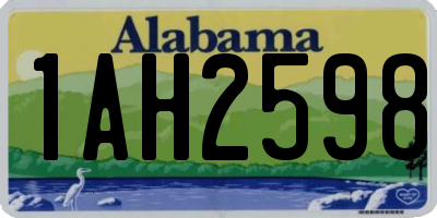 AL license plate 1AH2598