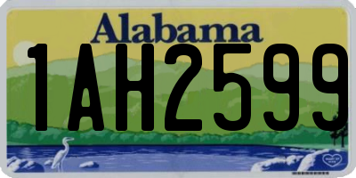 AL license plate 1AH2599