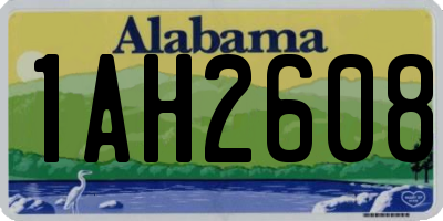 AL license plate 1AH2608