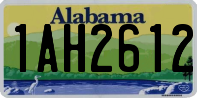AL license plate 1AH2612