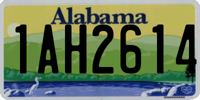 AL license plate 1AH2614