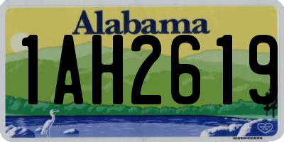AL license plate 1AH2619