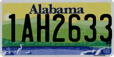 AL license plate 1AH2633