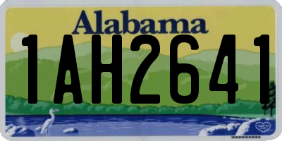 AL license plate 1AH2641
