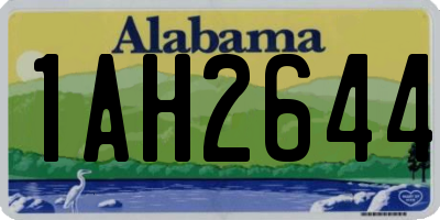 AL license plate 1AH2644